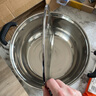 【正品】不锈钢汤锅蒸锅双耳家用电磁炉泡面奶锅通用燃气 26cm 高级防烫送高端可内视盖子 实拍图