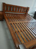 鲁班一木 实木床新中式双人床老榆木全实木简易木床卧室家具婚床尺寸定制 一件床头柜 实拍图