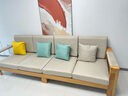 木缇森北欧实木沙发客厅现代简约家具组合套装小户型两用沙发坐垫可拆洗 四人位 实拍图