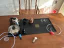 梵悦实木大板茶桌椅客厅茶几茶具套装一体新中式喝茶办公两用茶台 石盘款-1围椅4月牙椅 1.6米长-实木茶桌 实拍图