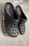 卡骆驰crocs洞洞鞋贝雅卡骆班轻便耐磨一脚蹬休闲鞋|205089 深蓝/辣椒红-4CC 39 (240mm) 实拍图