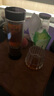 希诺双层玻璃杯磁吸式茶水分离杯子男高档茶杯水杯XN-7012紫罗兰300mL 实拍图