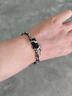 戚小米黑森林手链男款潮嘻哈钛钢男生手环高级感小众百搭情侣不掉色手饰 黑森林手链 实拍图
