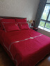 罗莱家纺  结婚六件套全棉结婚四件套纯棉婚庆床品 红鸾天禧 220*250 实拍图