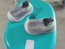 贝比宝宝学步鞋婴儿鞋子软底防滑夏季室内鞋袜家居地板鞋男 月岩灰 实拍图