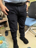 京东京造【高端桑蚕丝】休闲裤男秋季薄款西裤男直筒裤子新春情人节黑38 晒单实拍图