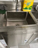 烘焙精灵304厨房不锈钢一体式水槽柜水池橱柜双槽简易台盆商用 120*60*80单池【右平台工程特厚 实拍图