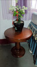 筑沐林美式边几阳台小圆桌客厅沙发边几圆形小茶几欧式圆桌子家用咖啡桌 胡桃色 直径60 高60(圆形底座) 实拍图
