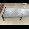 初学者 折叠床单人床家用午休床简易便携租房午睡铁床办公室硬板行军床 灰纹75cm宽 磨砂黑-加厚钢架 实拍图