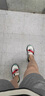 FILA FUSION斐乐玛丽珍凉鞋女鞋夏凉拖魔术贴海螺沙滩鞋子 雪白/港灰绿-SH 37.5 实拍图