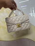 香奈小香儿包包女包奢侈品女款2025年新款女士轻奢百搭单肩斜挎包手提包 米白色【配2条肩带】 实拍图