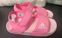 阿迪达斯（adidas）儿童凉鞋夏季男女大小童沙滩鞋  IH3634粉/白  实拍图