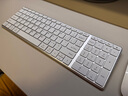 B.O.W航世 HD236L-2无线蓝牙双模充电键盘 超薄静音笔记本电脑手机平板ipad办公家用通用键盘 银白色 实拍图