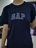 GAP男女装春季款纯棉字母logo短袖T恤常规上衣美版570044 海军蓝 XS 美码 S亚洲码175/88A 【偏小，建议选大一码】 实拍图