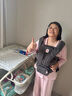 ERGObaby二狗背带婴儿抱娃神器四季透气外出旅行遛娃神器breeze解放双手 Deluxe石墨灰+口水巾 实拍图