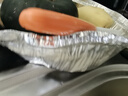 美丽雅空气炸锅锡纸碗18.5cm*40只 烤箱专用铝箔盘食品级烘焙工具 实拍图