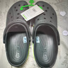 卡骆驰crocs洞洞鞋贝雅卡骆班轻便耐磨一脚蹬休闲鞋|205089 石板灰/青柠绿-0GX 39 (240mm) 实拍图