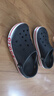 卡骆驰（crocs）洞洞鞋男鞋女鞋 25夏季新款运动鞋平底沙滩鞋透气情侣凉鞋拖鞋子 贝雅卡骆班-深蓝 41-42 (260mm) 实拍图