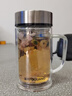 富光大容量高硼硅双层玻璃杯带茶隔加厚水杯子带把泡茶杯办公杯 实拍图