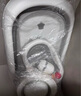 iuu婴儿洗澡盆 可折叠宝宝浴盆大号 洗澡神器躺托浴架新生儿童用品 【北欧灰】+可调节浴架+浴垫 材质：FAD食品级材质检测认证 实拍图