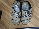 欧伦啄木鸟凉鞋男外穿防滑防臭沙滩鞋厚底耐磨秋季开车凉拖两用鞋 卡其色 【舒适按摩底】 40 【偏小一码，适合39码脚】 实拍图