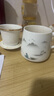 金镶玉茶杯三件套 羊脂玉瓷家用陶瓷白瓷茶水分离马克杯功夫茶具礼盒装 称心如意羊脂玉瓷马克杯升级款 实拍图