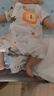 舒贝怡2件装婴儿衣服夏季薄款新生儿连体衣短袖哈衣儿童爬服黄色66CM 实拍图