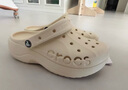卡骆驰crocs贝雅云彩女士洞洞鞋户外休闲鞋|208186 冬日白-11S(含智必星) 39 (250mm) 实拍图
