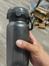 米家运动水杯 塑料杯大容量夏季男运动健身便携茶水分离杯经典黑1L 实拍图