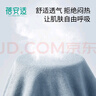 蓓安适一次性内裤男纯棉旅行便携免洗短裤双档平角灰蓝四条装 XXL码 实拍图