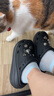 卡骆驰crocs檀健次同款经典泡芙洞洞鞋百舒适男沙滩鞋女鞋休闲鞋|207521 黑色-001(含智必星) 39 (240mm) 实拍图