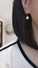 潮宏基珍珠18K金玫瑰金耳坠耳钉女士生日礼物 月光女神 EEK33702957 实拍图