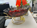 喜得润2025年新款轻奢风茶几水果盆客厅果盘网红家用创意糖果盘 三层果盘-琥珀 实拍图
