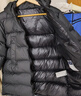 保姆鹅  儿童羽绒服宝宝中长款护脸加厚鸭绒外套防风保暖童装冬装 炭黑 150 实拍图