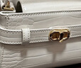 CHARLES&KEITH鳄鱼纹凯莉包手提斜挎婚包包女包生日礼物CK2-50270880-1 Ivory象牙色 S 实拍图