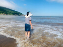 kocotreekk树儿童防晒帽大帽檐护颈披风帽夏户外海边太阳帽宝宝遮阳帽薄款 实拍图