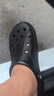 卡骆驰crocs洞洞鞋贝雅男鞋女鞋轻便耐磨一脚蹬拖鞋休闲鞋|10126 黑色-001 41 /42(260mm) 实拍图