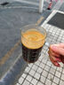 京东京造 玻璃杯 耐热茶水杯子泡茶杯木柄双导流口小奶盅100ml 实拍图