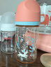 贝亲奶瓶ppsu 防胀气奶瓶 婴儿奶瓶 大容量宽口径耐摔双把手 240ml 3-6月 小兔+重力球 实拍图