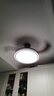 雷士（NVC）LED照明风扇灯吊扇灯北欧餐厅卧室黑色灯具全光谱1级能效遥控42寸 实拍图