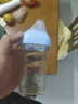 HEGEN海格恩新生儿奶嘴0-6个月以上超软硅胶仿母乳偏心奶嘴防胀气 3阶段圆孔 6-9月 2只装 实拍图