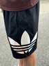 adidas居家拼接运动短裤男装阿迪达斯官方三叶草H09357 黑色/白 S(参考身高:173~178CM) 实拍图