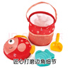 Hape(德国)宝宝大号加厚沙滩玩具挖沙玩水挖土便携折叠沙桶套装E4093 实拍图