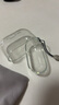 品胜 适用Airpods4保护套 苹果耳机四代保护套通用降噪版2024款无线蓝牙耳机透明软壳防摔防刮 含挂绳 实拍图