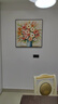 墨派（Mopai）餐厅装饰画手绘油画美式花卉高端客厅肌理挂画正方形壁画免打孔 锦上添花 80*80cm手绘油画 实拍图