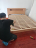 源氏木语全实木床现代简约橡木多功能主卧大床北欧风小户型卧室夜灯双人床 橡胶木原木色高铺1.5*2m无垫 实拍图