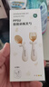 COOKSS婴儿勺子宝宝学吃饭弯弯训练勺叉子自主进食PPSU辅食勺餐具收纳盒 实拍图