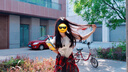 JEEP SPIRIT吉普方领打底衫女夏季灰色短袖t恤大领口内搭正肩纯棉显瘦上衣服 灰色 M 实拍图