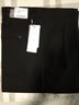 峰皓中老年宽松西裤男士双褶西服裤商务高腰男裤子爸爸西装裤夏季薄款 363#黑色 34 码/(2尺7腰围) 实拍图
