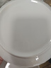 华青格陶瓷圆盘菜盘家用高白瓷素雅花瓣8.25英寸深盘2只装高温釉下彩 实拍图